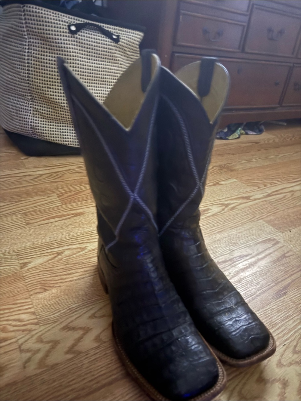 Men's Classic Black Western Cowboy Boots